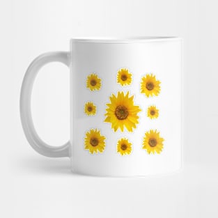 Sunflowers Bloom -  Hello Summer - Yellow Flowers Mug